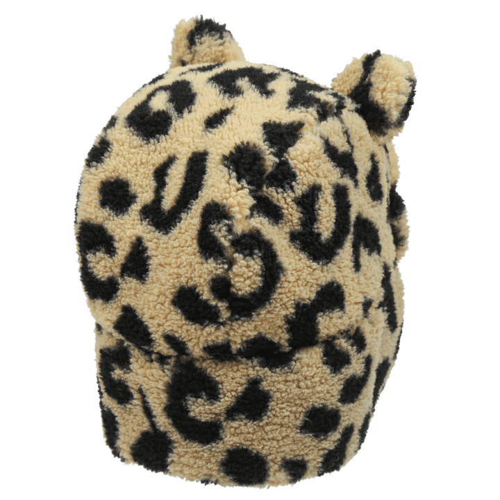 Teddy Bear Ear Warmer Hat in Leopard by Jelly Mallow - Petite Belle