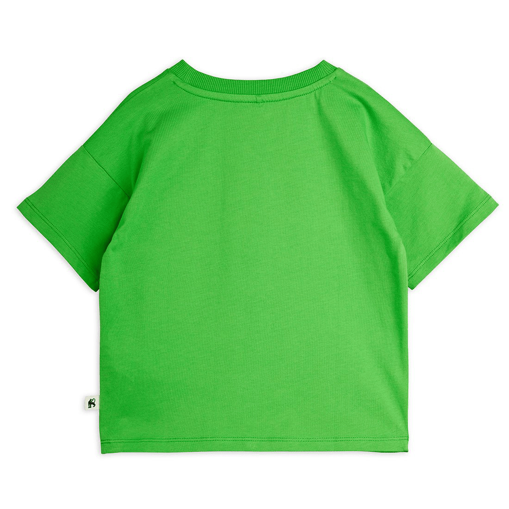 To The Moon Tee in Green by Mini Rodini - Petite Belle