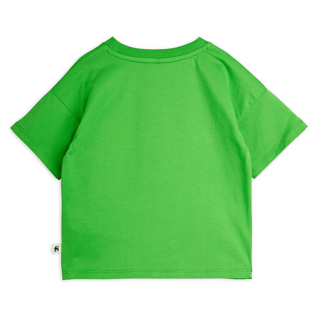 To The Moon Tee in Green by Mini Rodini - Petite Belle