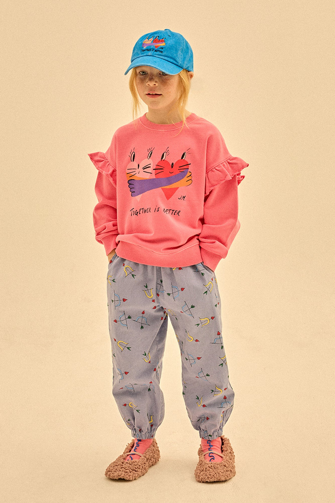 Together Pigment Ruffled Sweatshirt by Jelly Mallow - Petite Belle