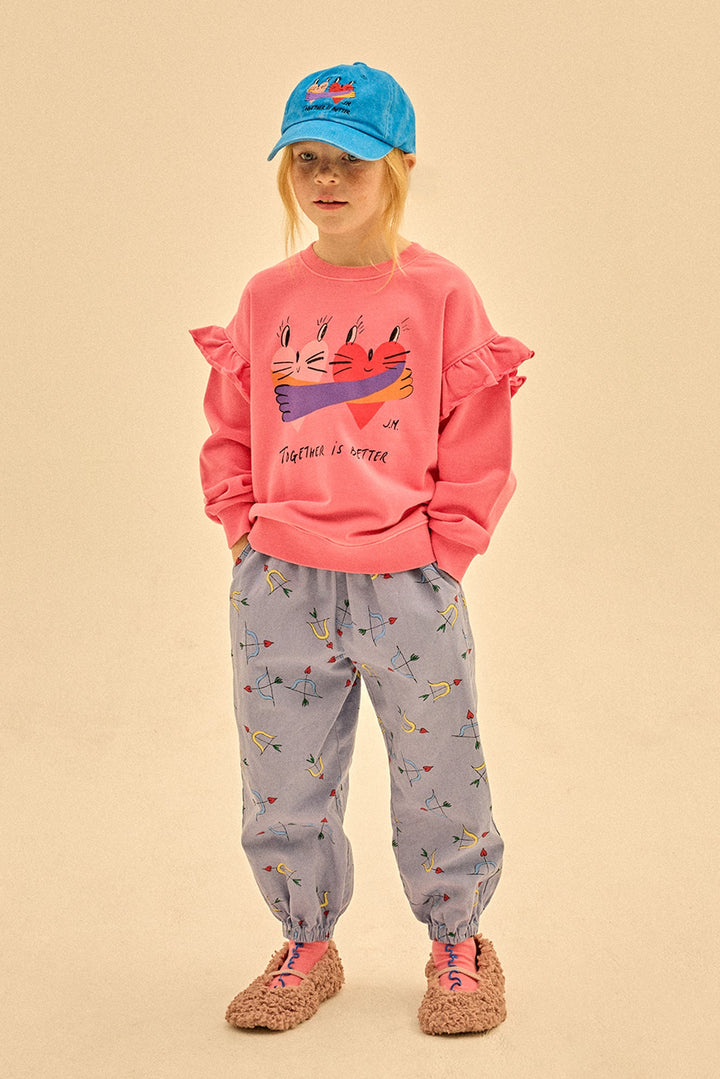 Together Pigment Ruffled Sweatshirt by Jelly Mallow - Petite Belle