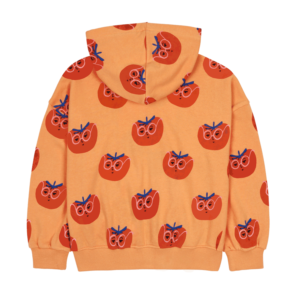 Tomato Zip - Up Hoodie by Jelly Mallow - Petite Belle