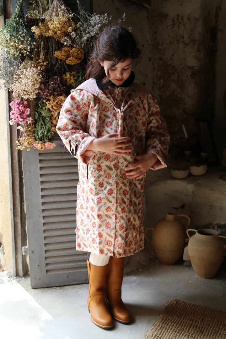 Trench Coat in Aline Print by Bonjour - Petite Belle