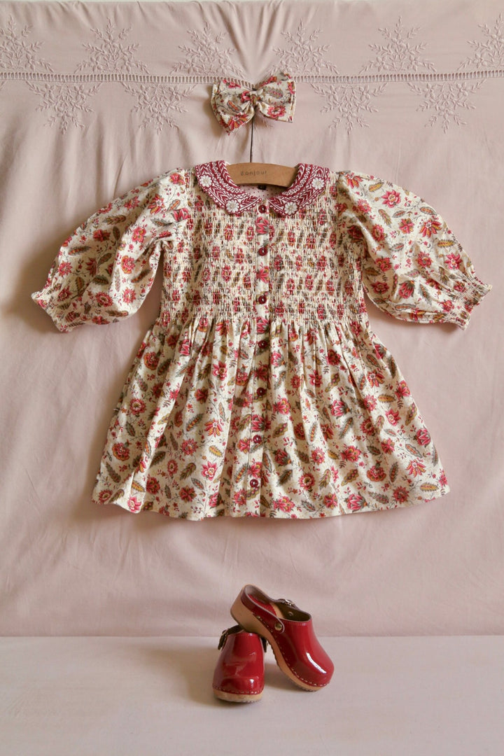 Tunique & Hairclip in Aline Print by Bonjour - Petite Belle