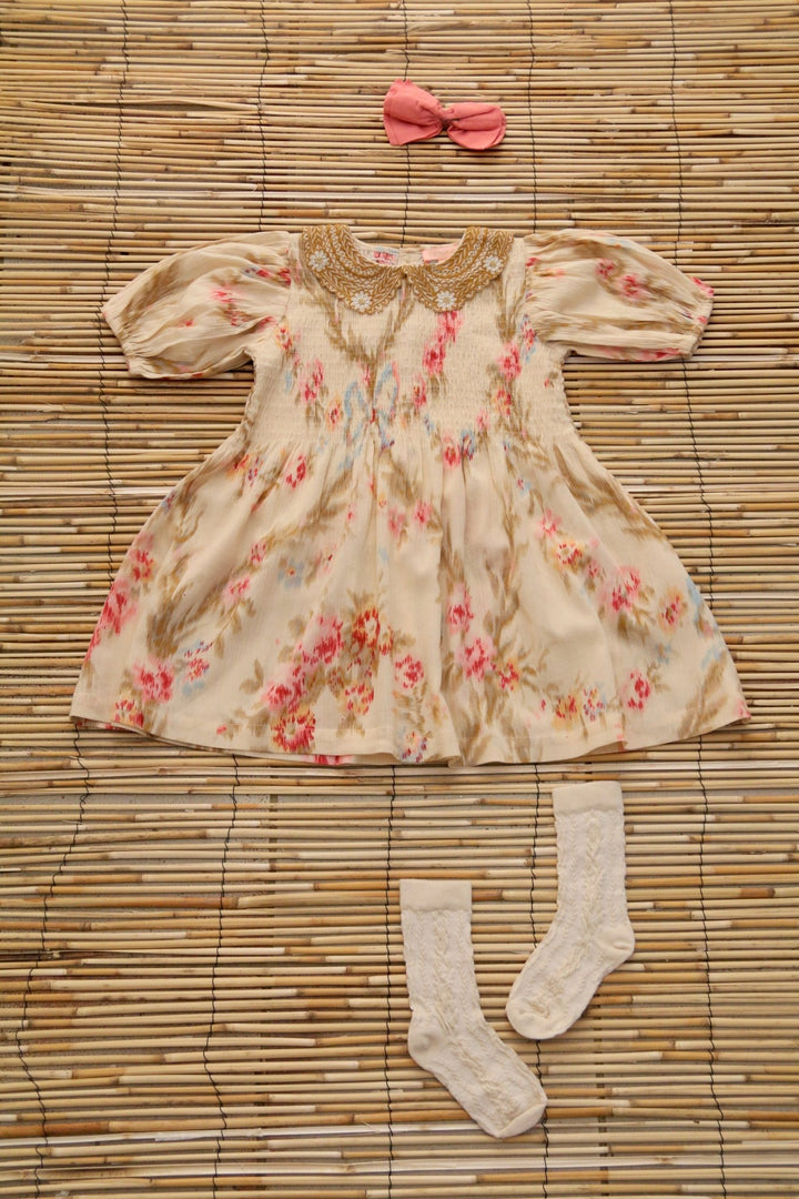 Tunique & Hairclip in Antoinette Print by Bonjour - Petite Belle