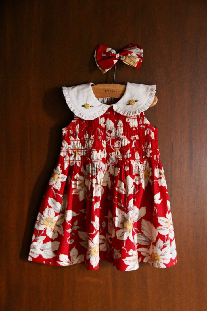 Tunique & Hairclip in Gaughin Print by Bonjour - Petite Belle
