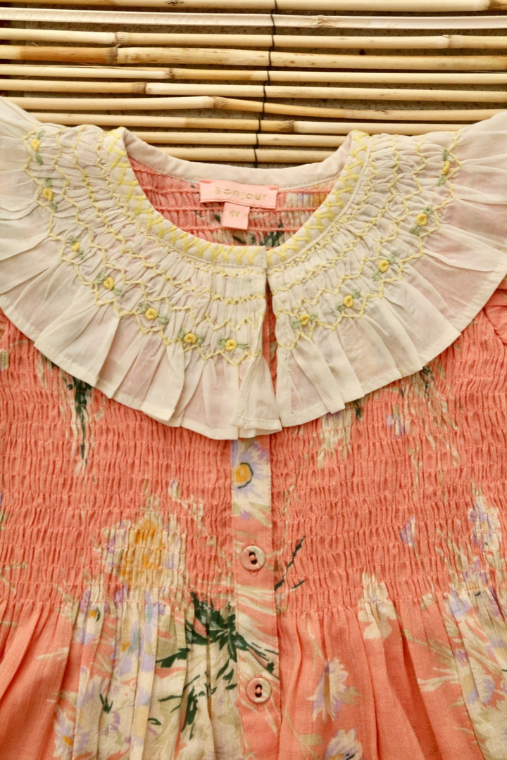 Tunique & Hairclip in Marguerite Print by Bonjour - Petite Belle