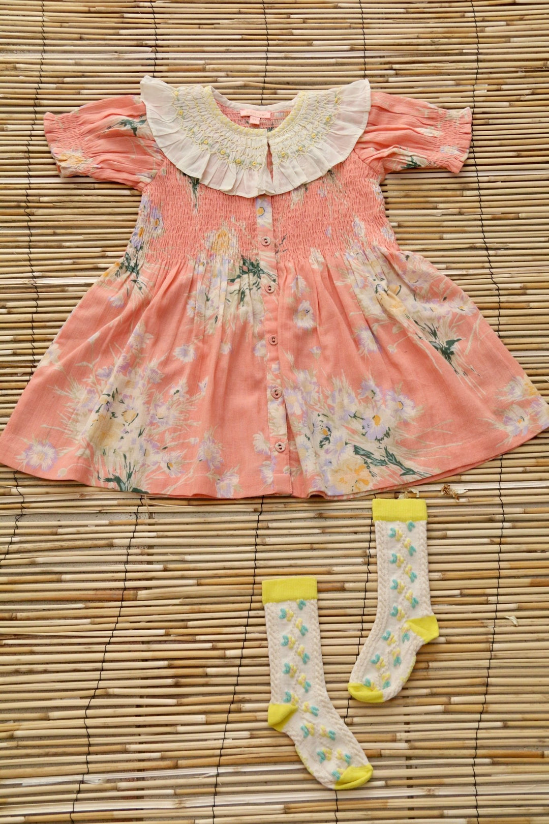 Tunique & Hairclip in Marguerite Print by Bonjour - Petite Belle