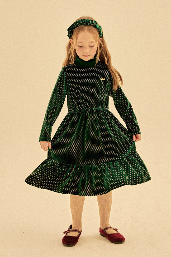 Twinkle Velvet Turtleneck Dress by Jelly Mallow - Petite Belle