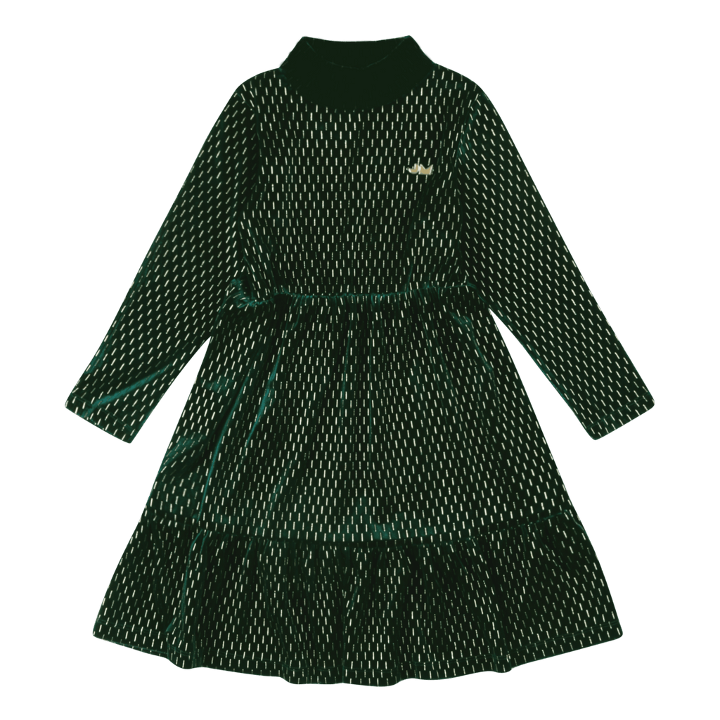 Twinkle Velvet Turtleneck Dress by Jelly Mallow - Petite Belle | UK Stockist 10-11 Years