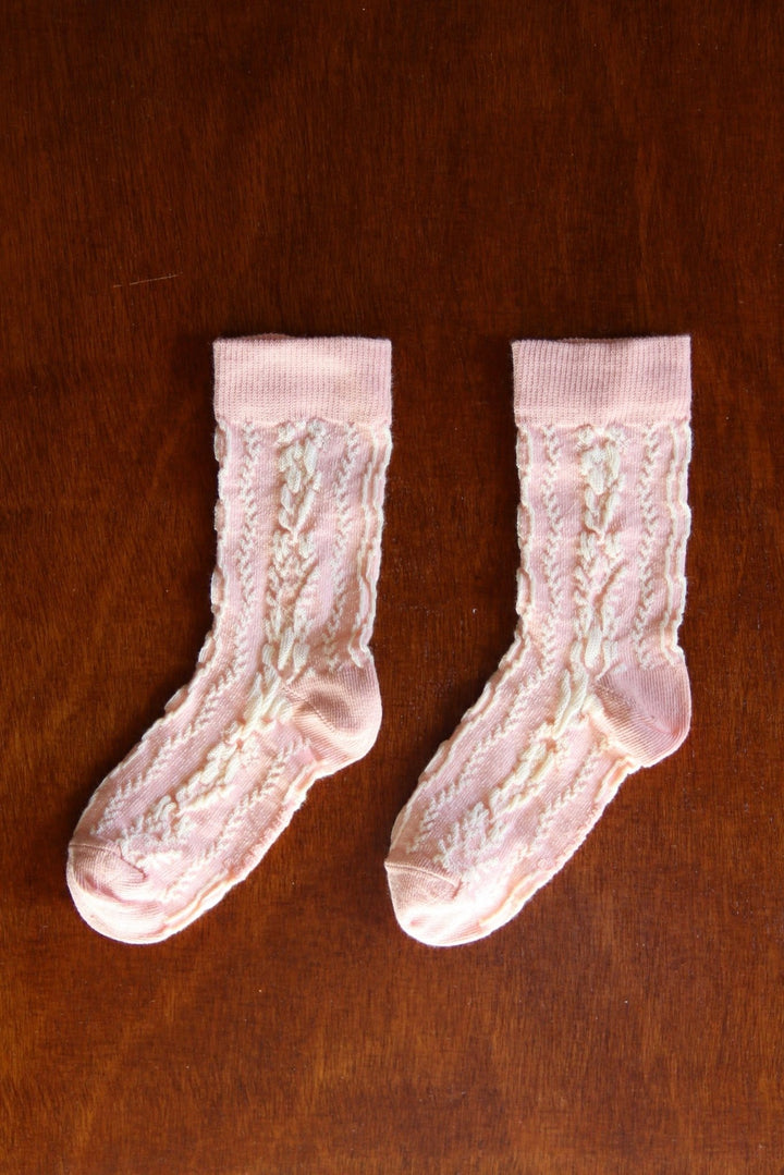 Twist Socks in Pink by Bonjour - Petite Belle