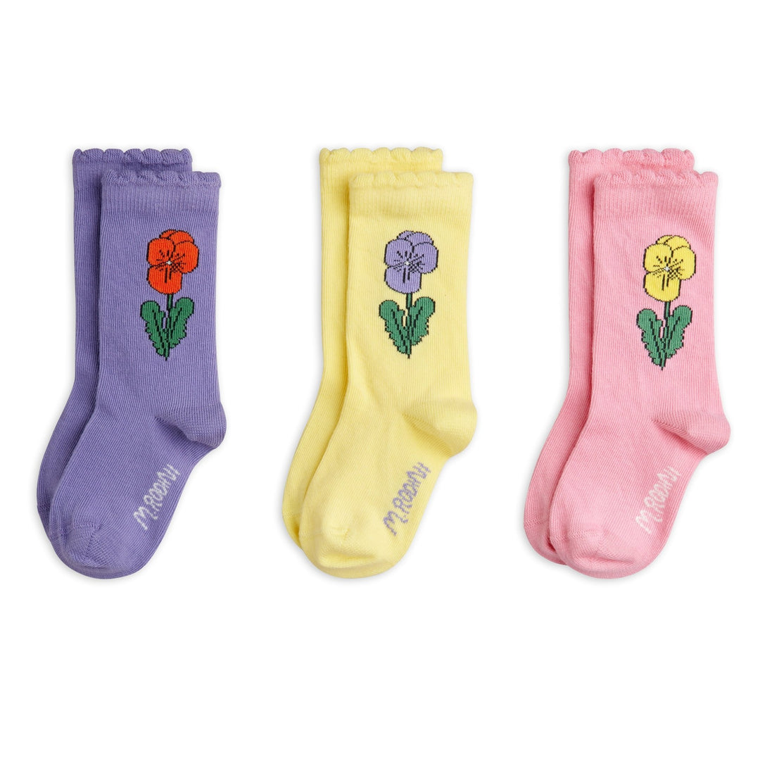 Violas 3-pack Socks by Mini Rodini - Petite Belle