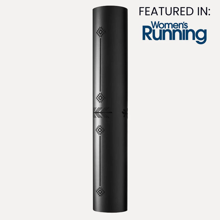 Warrior Black Sustainable Yoga Mat by Ladina Yoga - Petite Belle