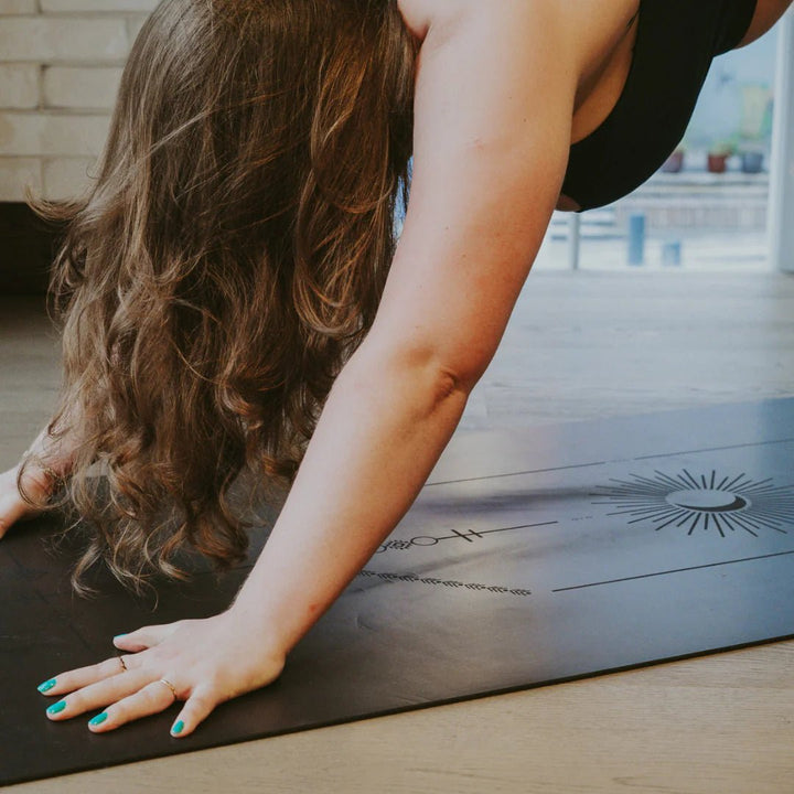 Warrior Black Sustainable Yoga Mat by Ladina Yoga - Petite Belle