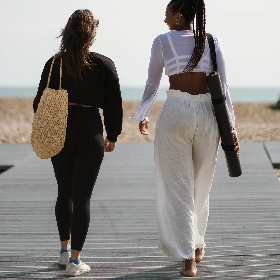 Warrior Black Travel Mat by Ladina Yoga - Petite Belle