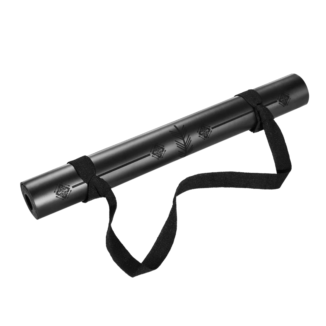 Warrior Black Travel Mat by Ladina Yoga - Petite Belle