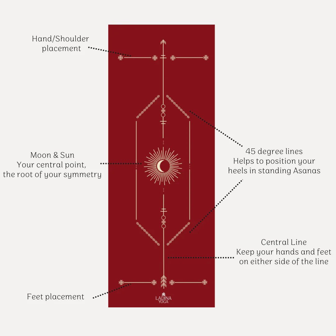 Warrior Red Velvet Sustainable Yoga Mat by Ladina Yoga - Petite Belle