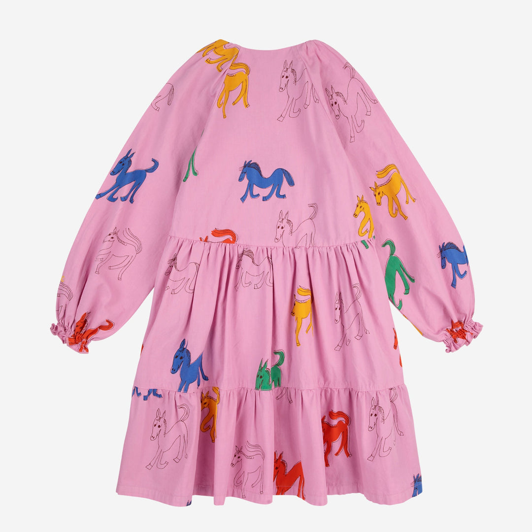 Wonder Horse All Over Woven Dress by Bobo Choses - Petite Belle