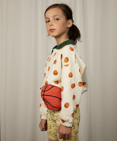 Basketball Collared Sweatshirt by Mini Rodini - Petite Belle