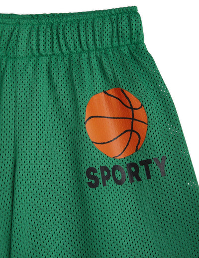 Basketball Mesh Shorts in Green by Mini Rodini - Petite Belle