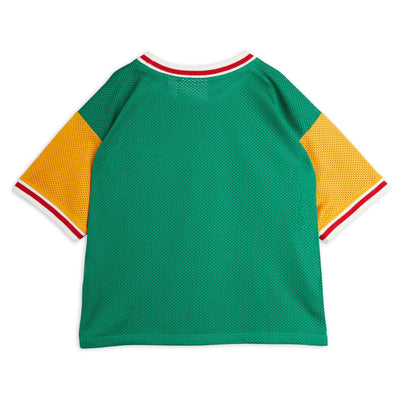 Basketball Mesh T-Shirt in Green by Mini Rodini - Petite Belle