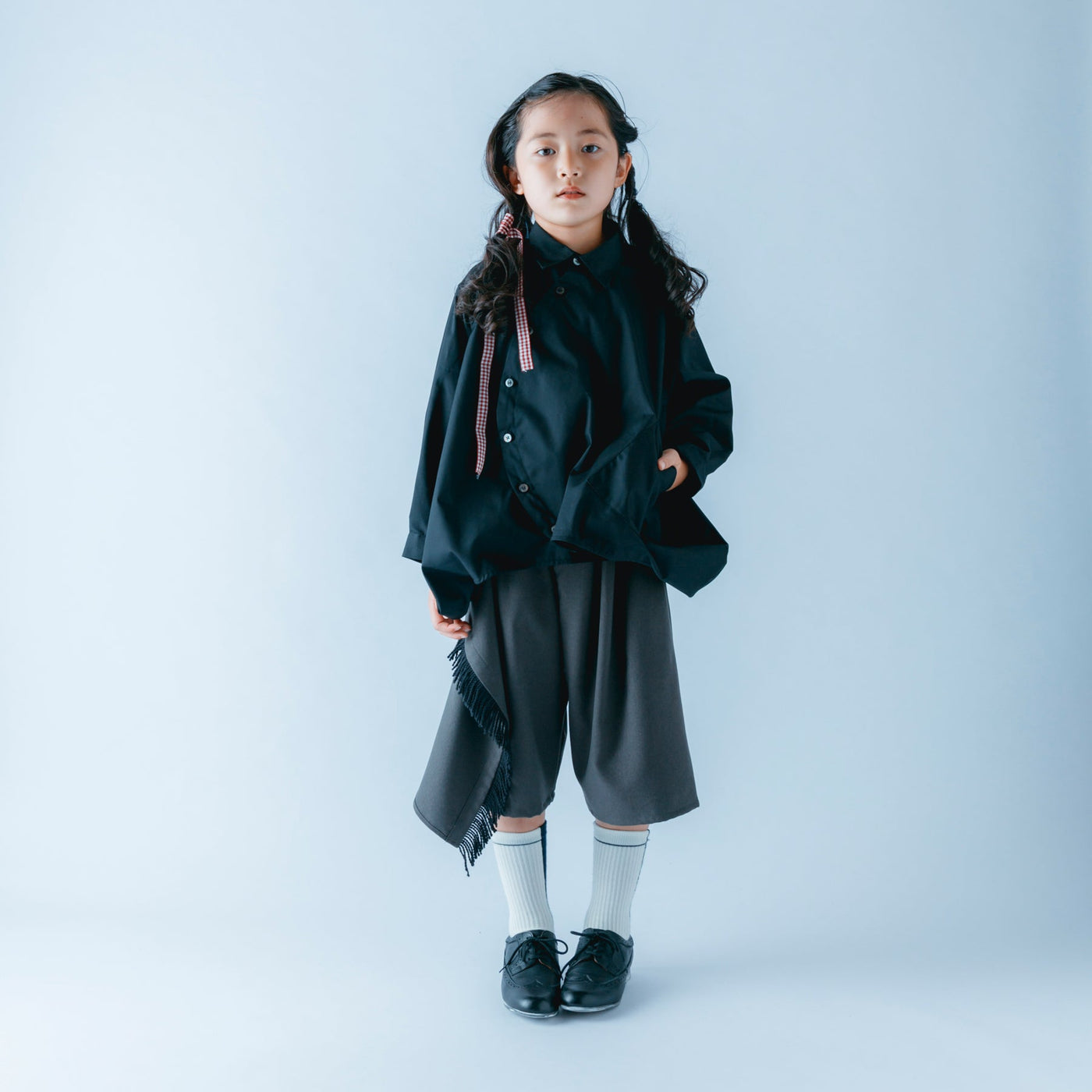 Black Balloon Shirt by Nunuforme - Petite Belle | UK Stockist