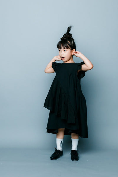 Black Frill Dress - Petite Belle