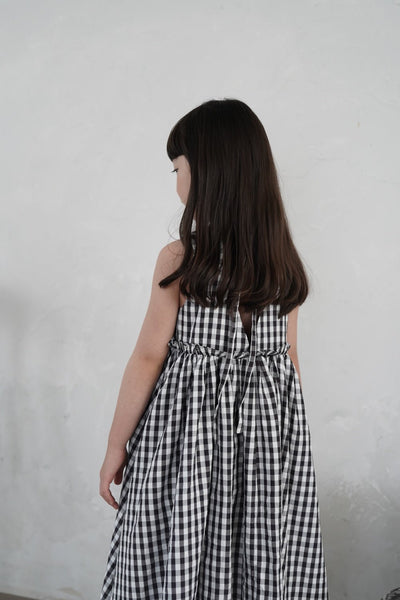 Black Plaid Dress by Mes Kids Des Fleurs - Petite Belle