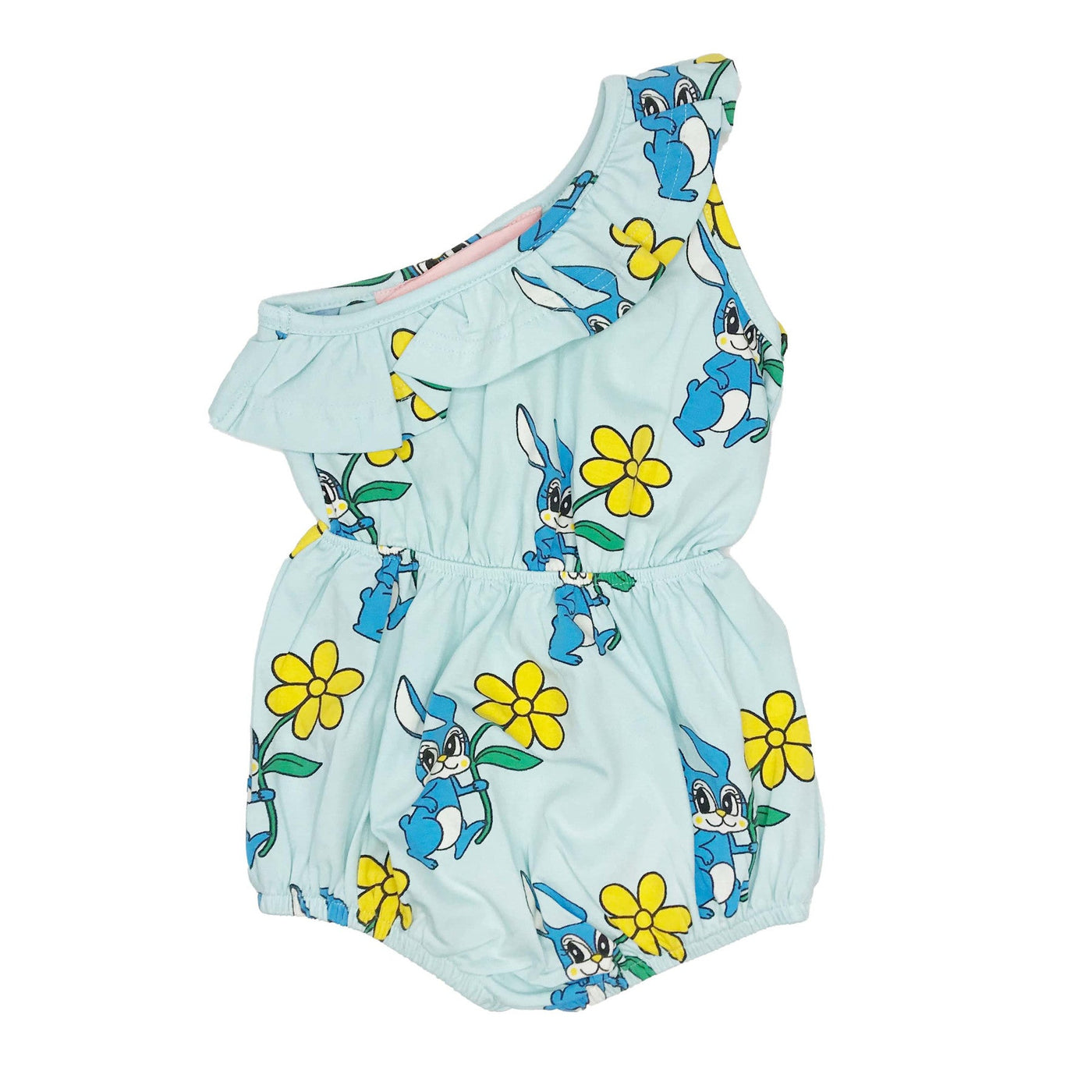 Blue Bunnies One Shoulder Romper by Hugo Loves Tiki - Petite Belle