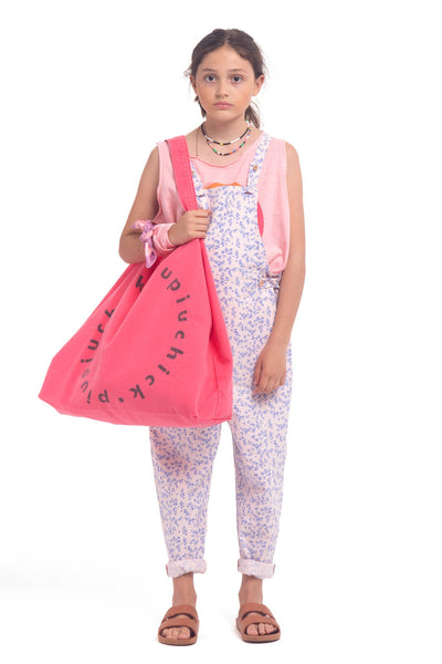 Blue Little Flowers Jumpsuit by Piupiuchick - Petite Belle