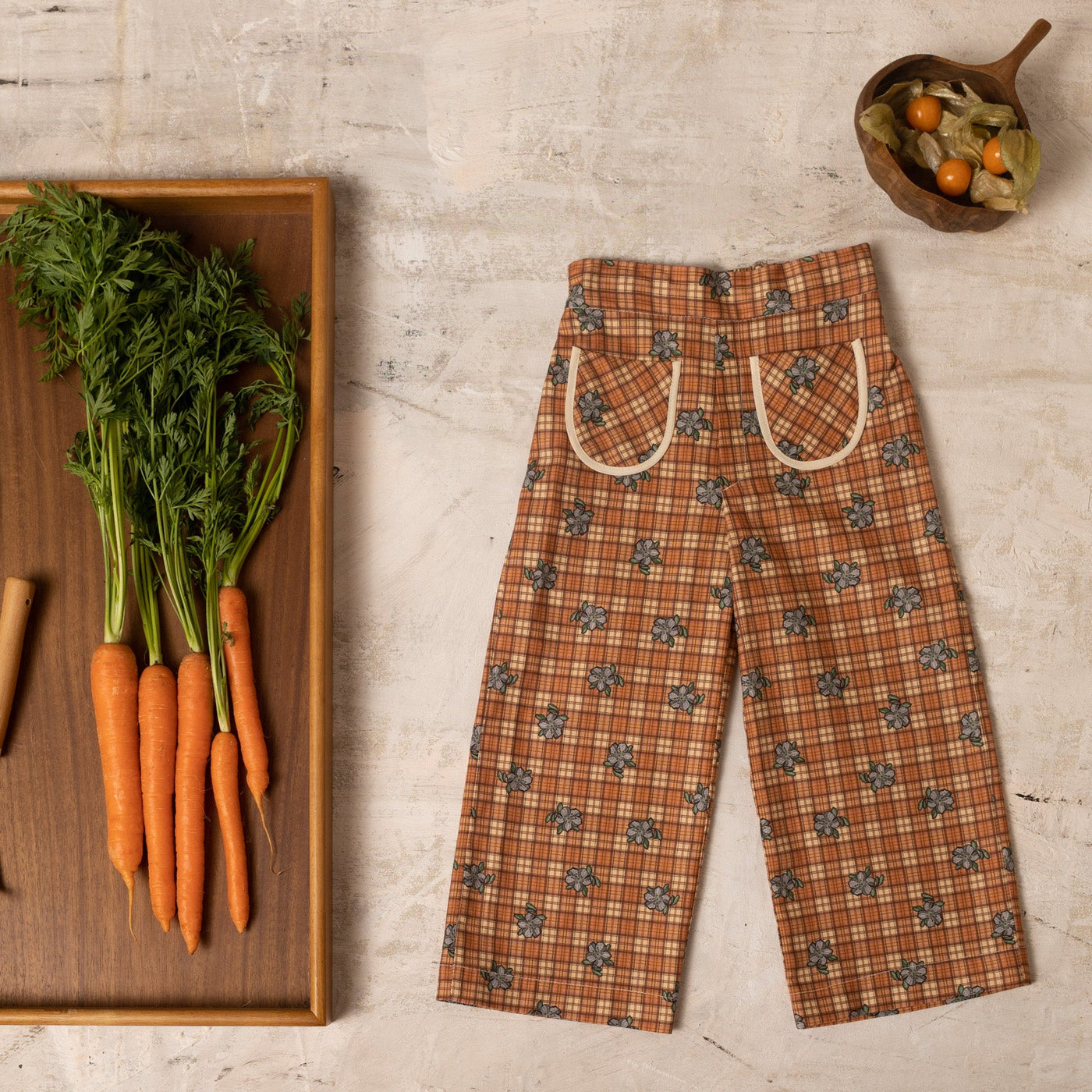 Brick Flared Trousers by Birinit Petit - Petite Belle