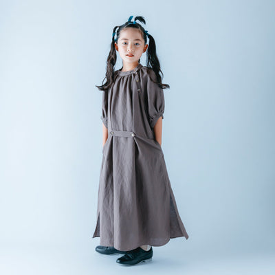 Brown Belted Dress by Nunuforme - Petite Belle