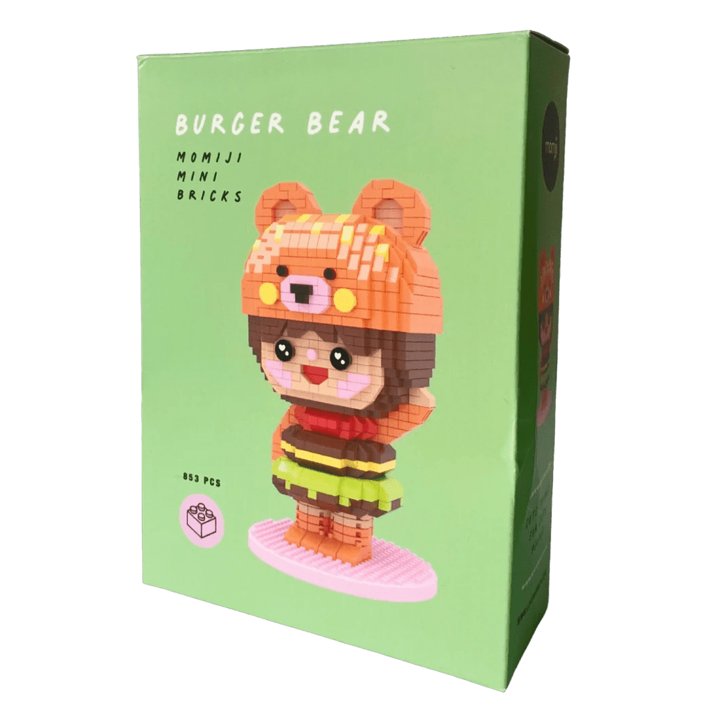 Burger Bear Mini-Bricks by Momiji - Petite Belle