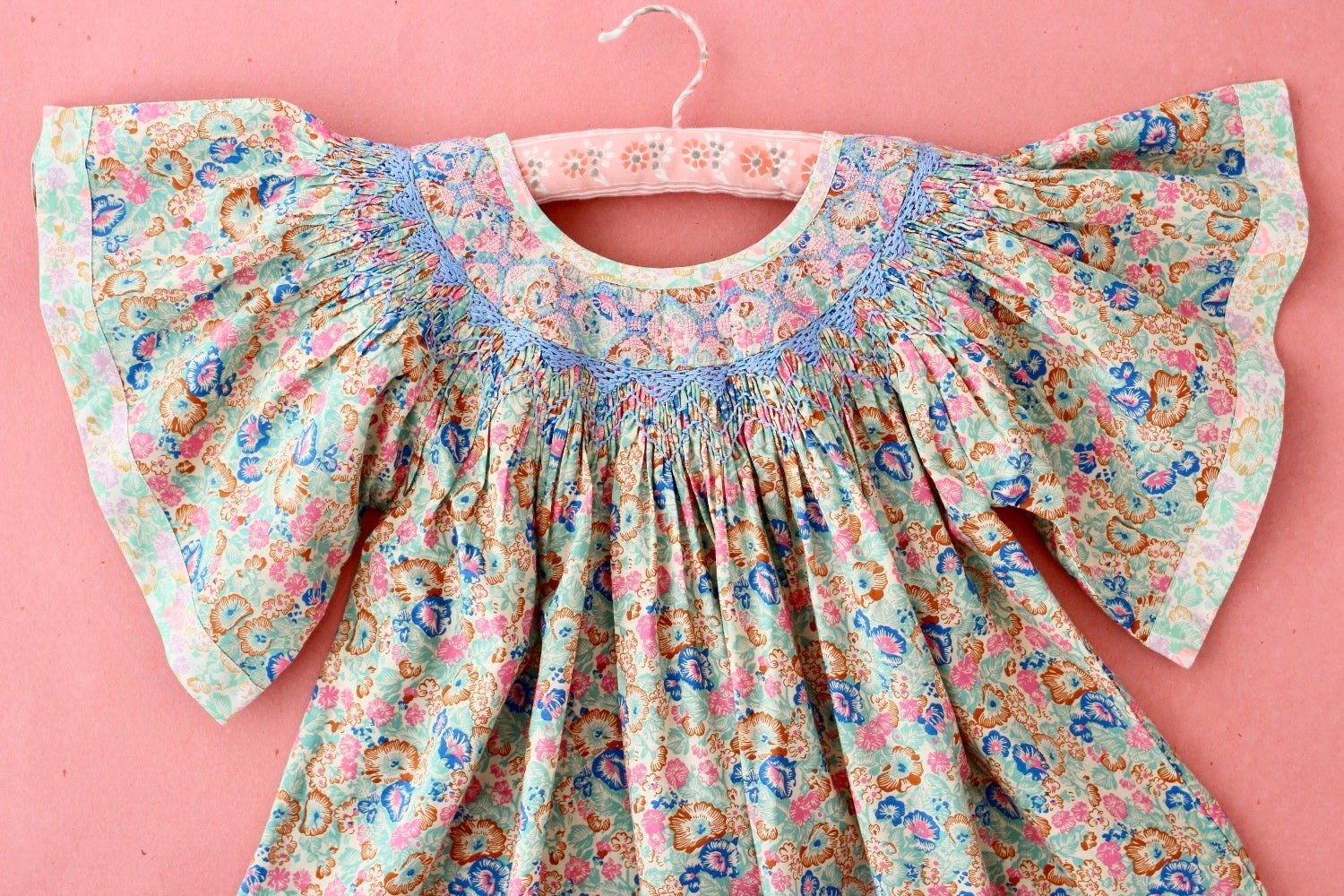 Butterfly Dress in Blue Garden by Bonjour Diary - Petite Belle