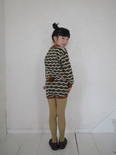 Carving Wave Knit Jumper by Mes Kids Des Fleurs - Petite Belle