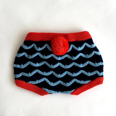 Carving Wave Knit Shorts by Mes Kids Des Fleurs - Petite Belle