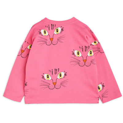 Cat Face Long Sleeve T-Shirt by Mini Rodini - Petite Belle