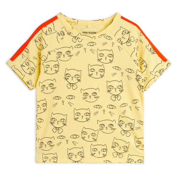Cathletes T-Shirt in Yellow by Mini Rodini - Petite Belle