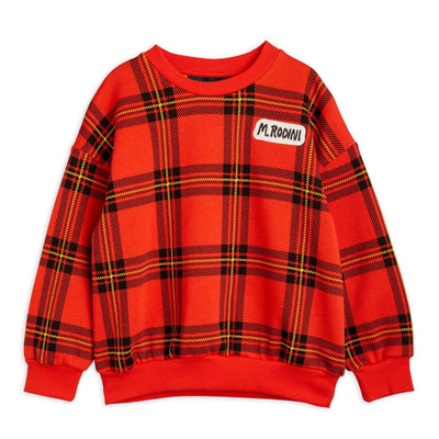 Check Sweatshirt in Red by Mini Rodini - Petite Belle