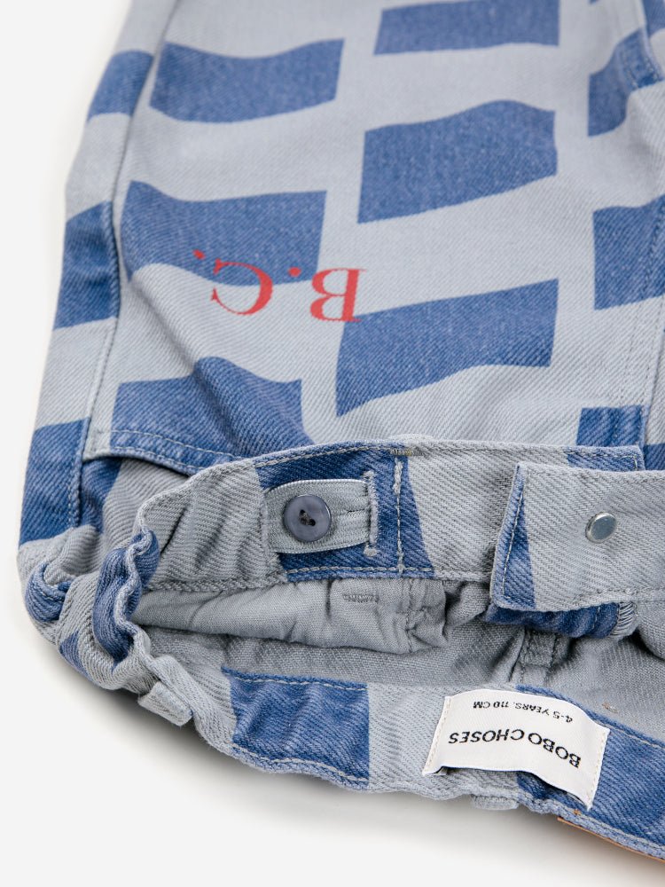 Checker All Over Denim Pants by Bobo Choses - Petite Belle