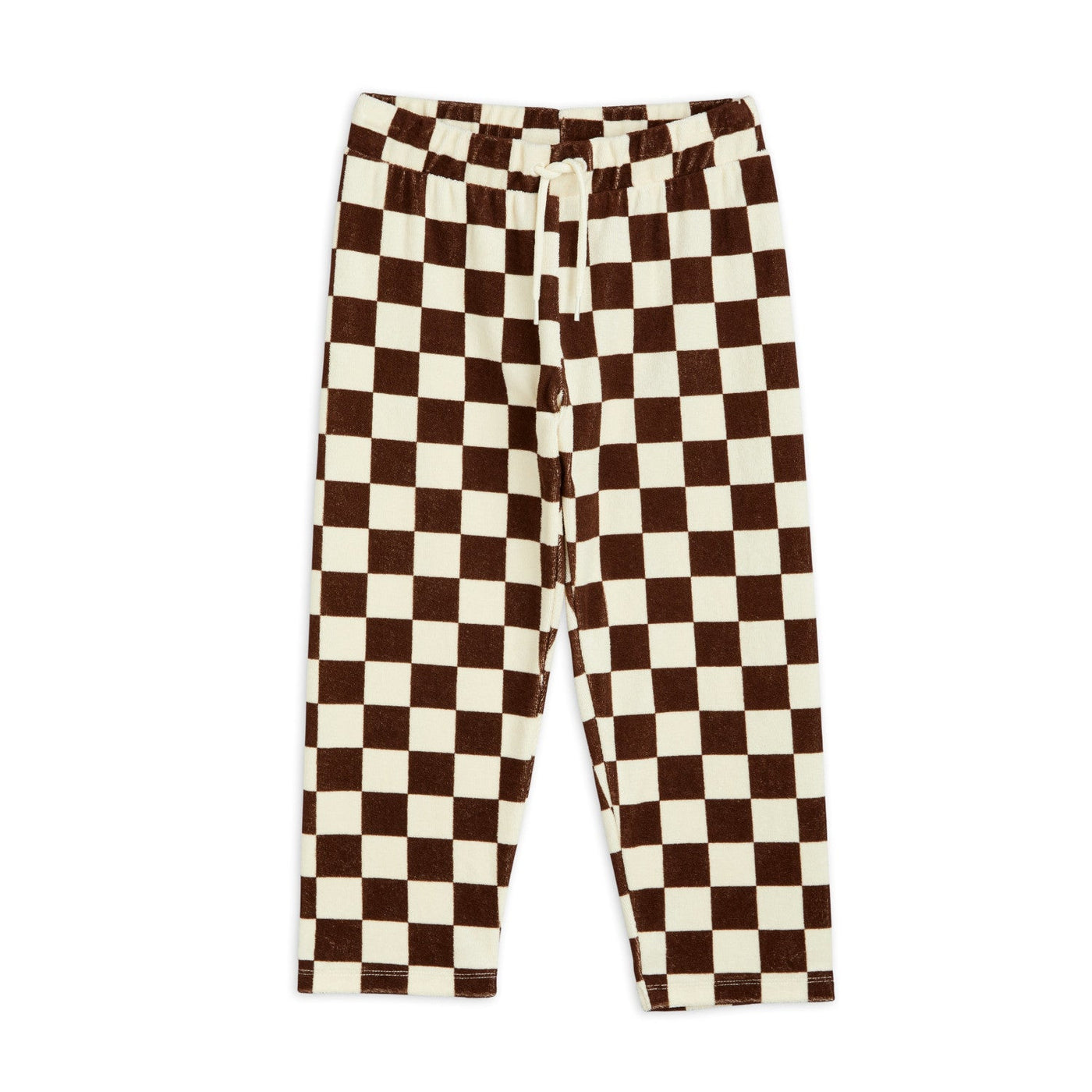 Chess Check Terry Trousers by Mini Rodini - Petite Belle