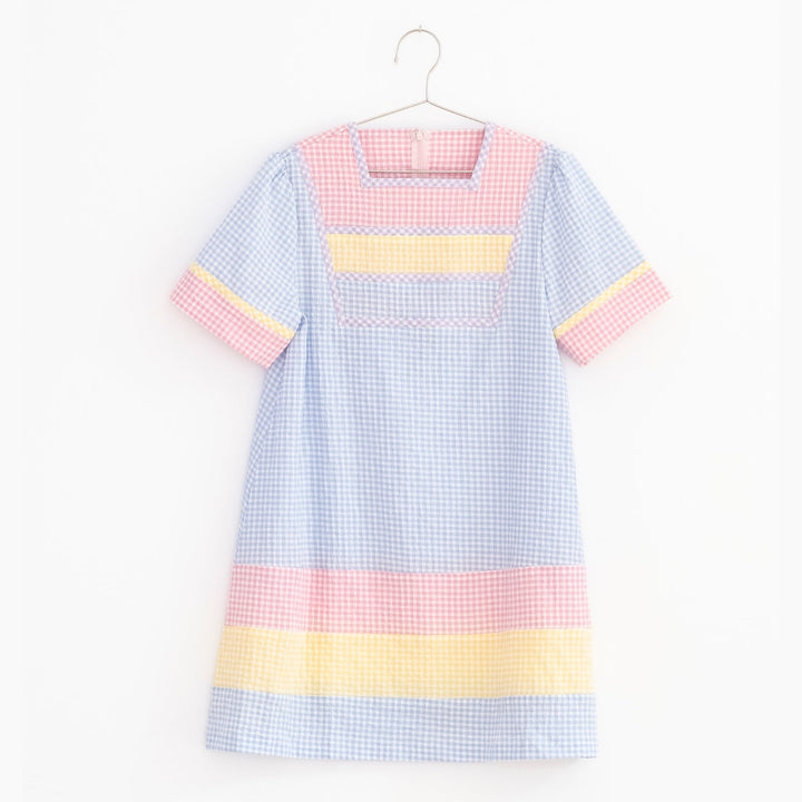 Colour Block Check Dress by Fish & Kids - Petite Belle