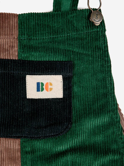 Colour Block Corduroy Dungarees by Bobo Choses - Petite Belle
