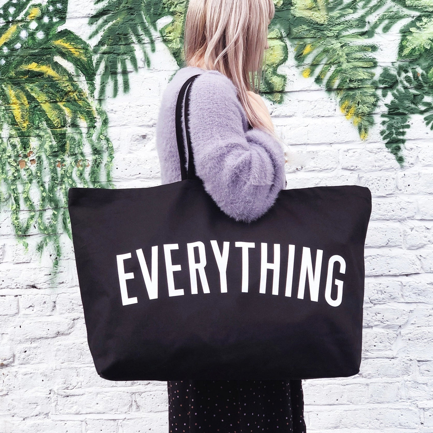 Everything - Black REALLY Big Bag by Alphabet Bags - Petite Belle