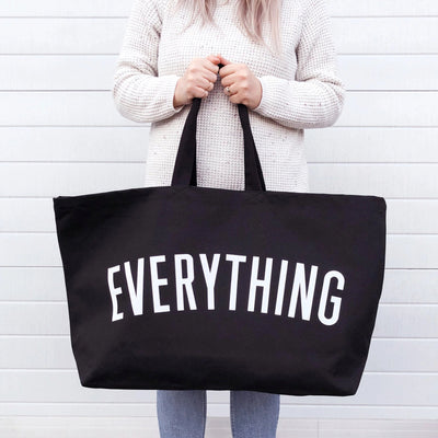 Everything - Black REALLY Big Bag by Alphabet Bags - Petite Belle