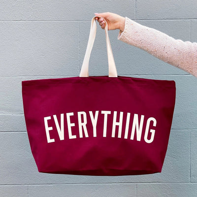 Everything - Burgundy REALLY Big Bag by Alphabet Bags - Petite Belle