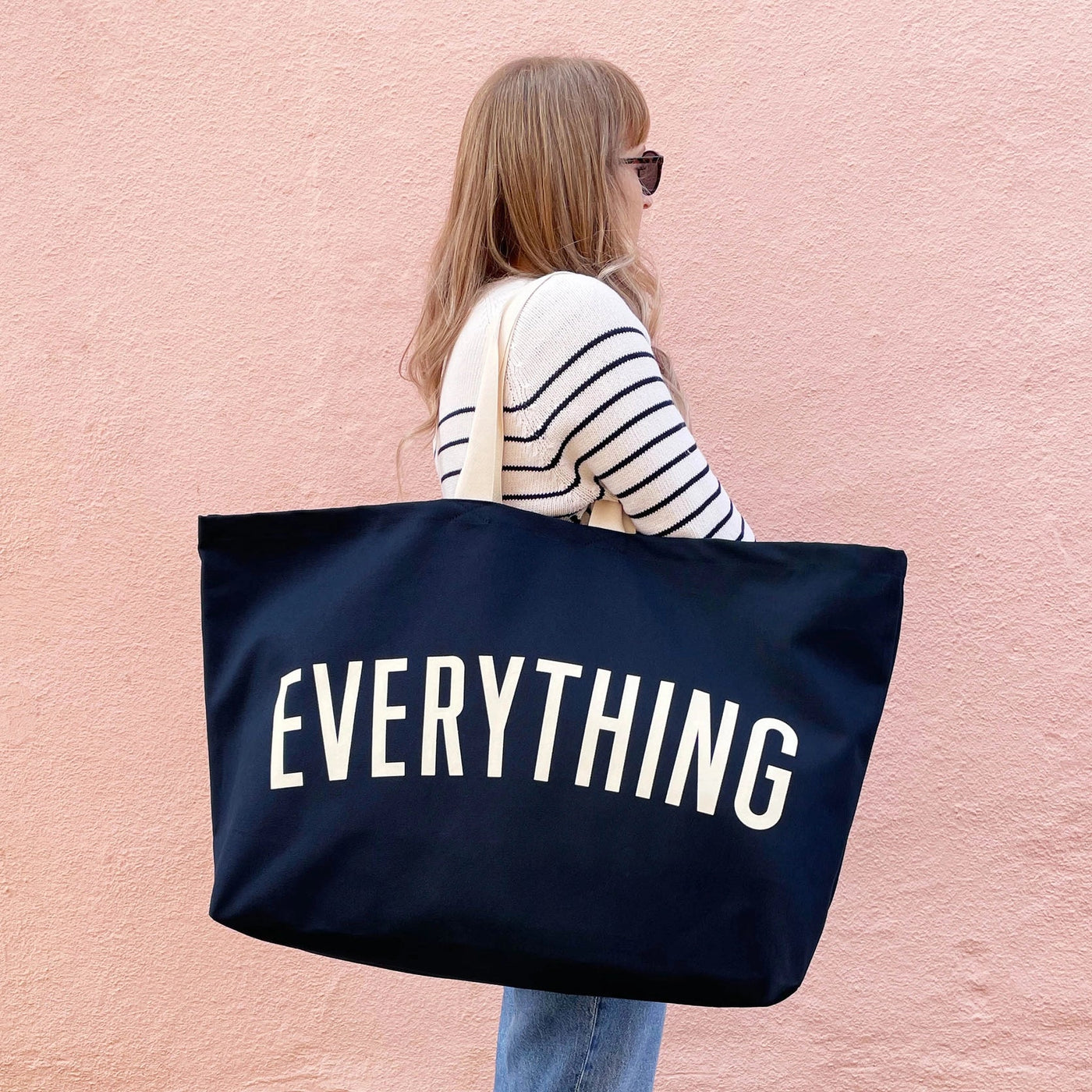 Everything - Midnight Blue REALLY Big Bag by Alphabet Bags - Petite Belle