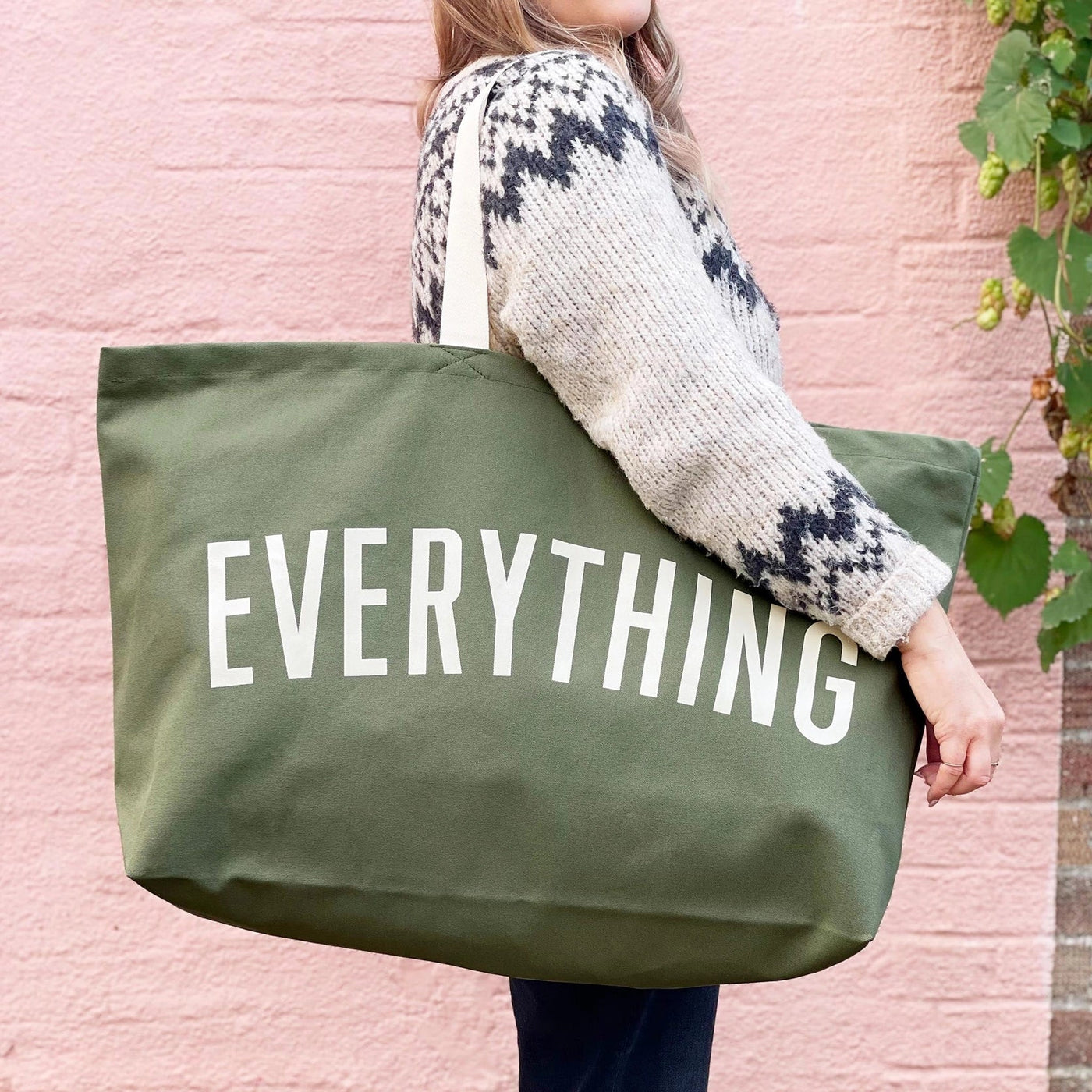 Everything - Olive REALLY Big Bag by Alphabet Bags - Petite Belle