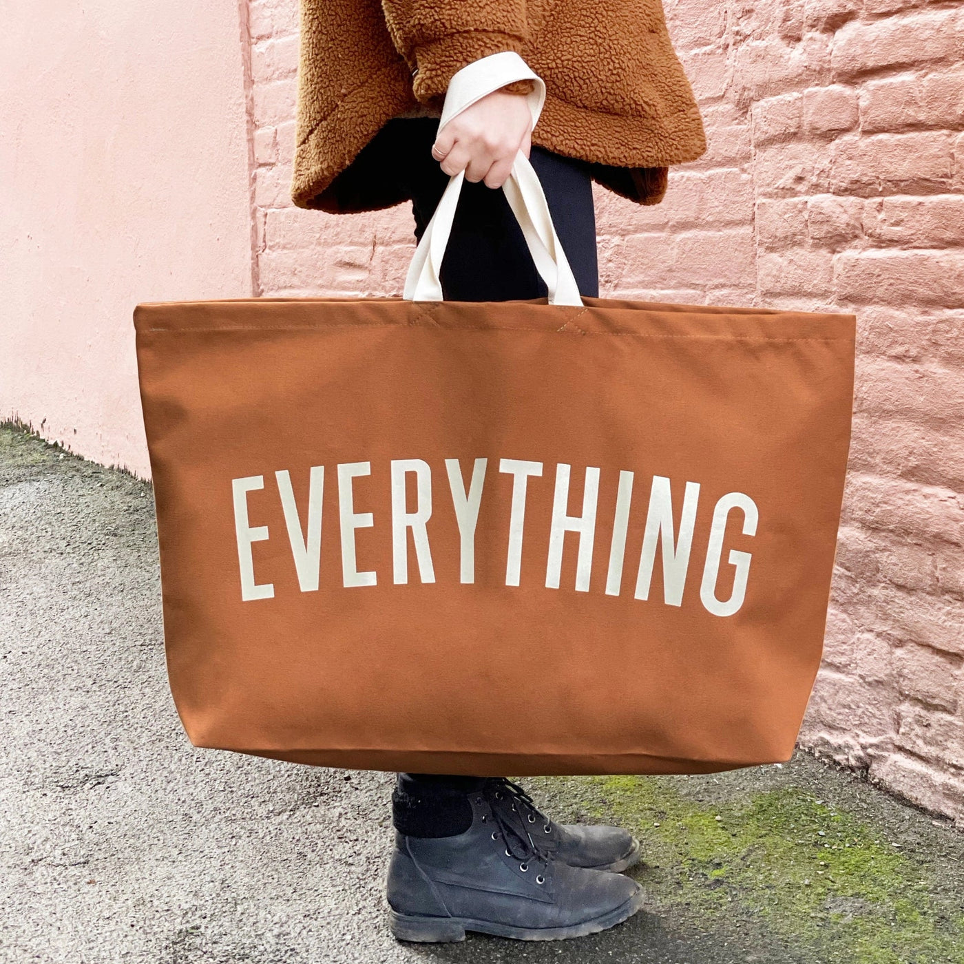 Everything - Tan REALLY Big Bag by Alphabet Bags - Petite Belle
