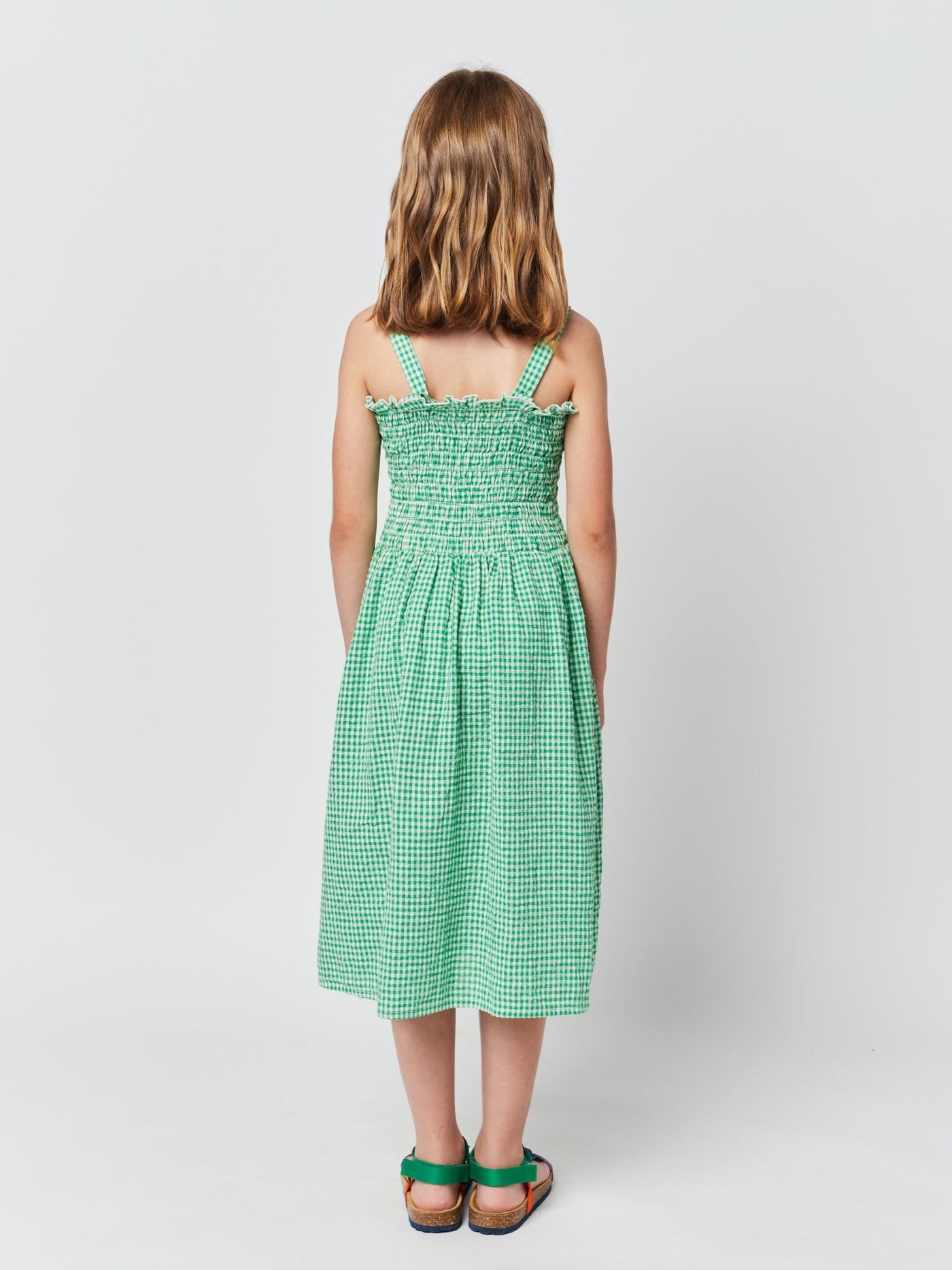 Green Vichy Strap Dress by Bobo Choses - Petite Belle